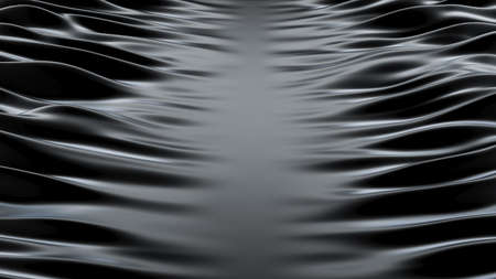 Luxury black drapery fabric background. 3d rendering 3d illustration.