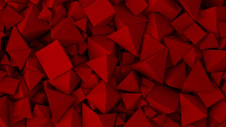 Red background. 3d rendering 3d illustration