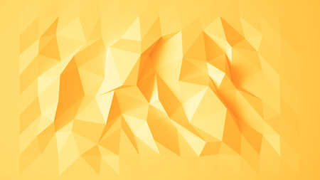 Beautiful yellow background. 3d rendering, 3d illustration.の写真素材