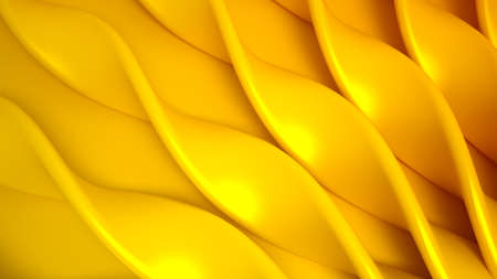 Yellow background. 3d rendering 3d illustration
