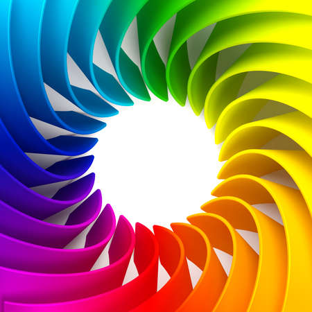 Rainbow background.3d illustration 3d renderingの写真素材