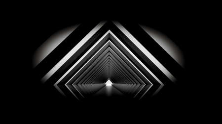 Grim black empty interior. 3d rendering, 3d illustration.