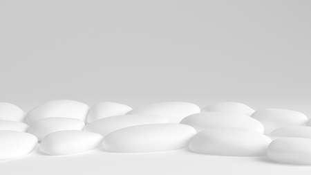 Stone background is studio.3d rendering, 3d illustration.の写真素材