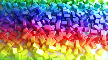 Rainbow background. 3d illustration 3d rendering
