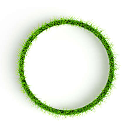 Interior grass ring. 3d rendering, 3d illustration.の写真素材