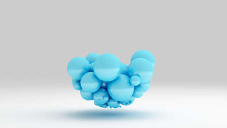 Background with balls. 3d rendering, 3d illustration.