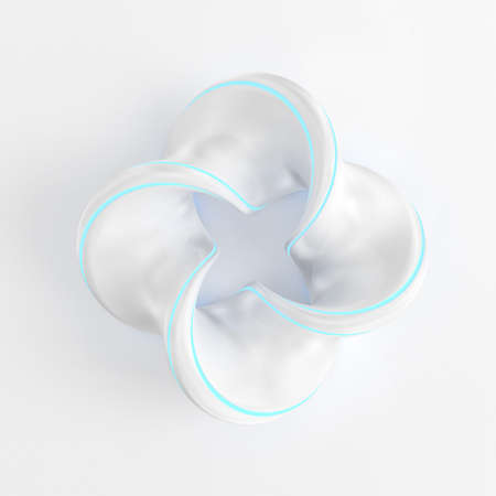Stylish white background and abstract household, mobile, electric appliance. 3d rendering, 3d...