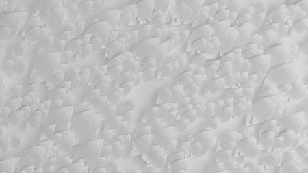 Beautiful, elegant paper flower in the style of hand-made on a white wall. 3d rendering, 3d illustration.の写真素材