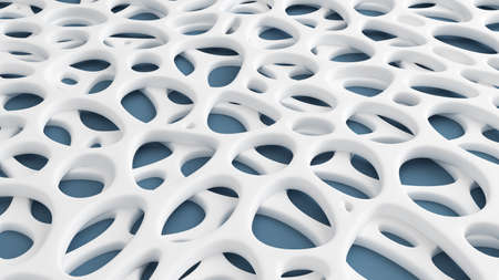 White mesh background. 3d rendering, 3d illustration.の写真素材