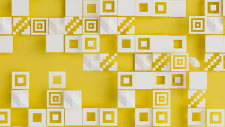 Detailed geometric background. 3d rendering, 3d illustration.