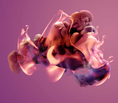 Colorful smoke.3d rendering 3d illustrationの写真素材