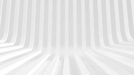 White studio background. 3d rendering, 3d illustration.の写真素材