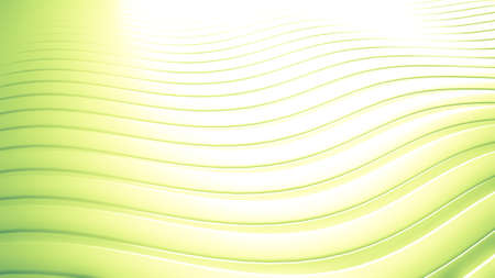 green beautiful colorful 3d background with smooth lines and waves of metal.3d rendering, 3d illustration.の写真素材