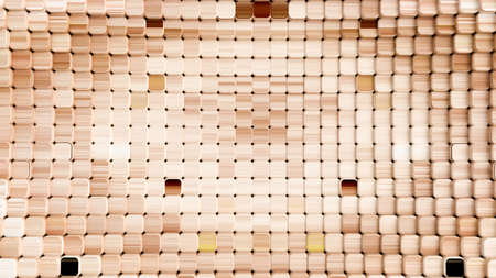 Wood detail Geometry background. 3d rendering, 3d illustration.