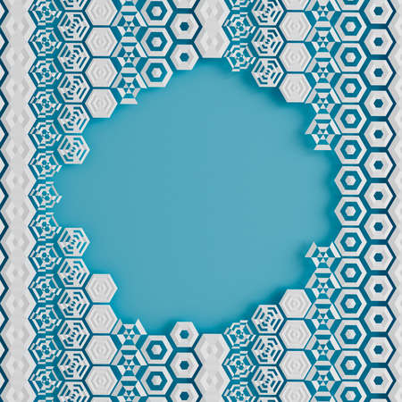Detailed geometric background. 3d rendering, 3d illustration.