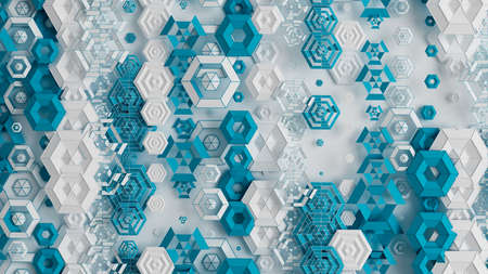 Detailed geometric background. 3d rendering, 3d illustration.