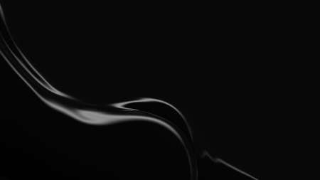 Beautiful black background with girl. 3d rendering, 3d illustration.の写真素材