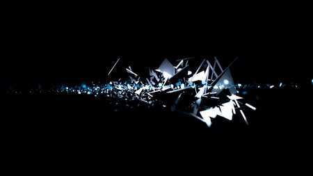 Fantastic black background . 3d rendering, 3d illustration.