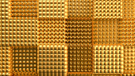 Gold background with texture. 3d rendering, 3d illustration.の写真素材