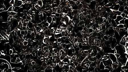 Beautiful splash of water isolated on a black background. 3d rendering, 3d illustration.の写真素材