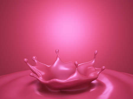 Splash of water. 3d rendering, 3d illustration.の写真素材