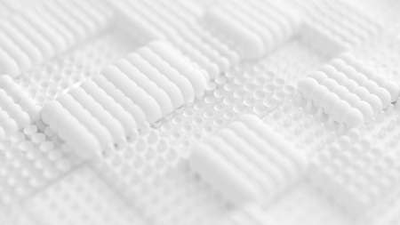 White background with texture. 3d rendering, 3d illustration.