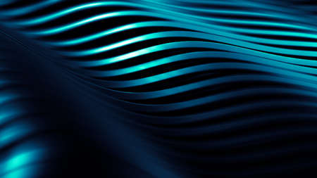 Stylish black blue background with lines. 3d rendering, 3d illustration.