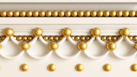 Background with interior design and architectural details. 3d rendering, 3d illustration.
