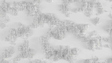 White abstract background with cube shapes. 3d rendering, 3d illustration.