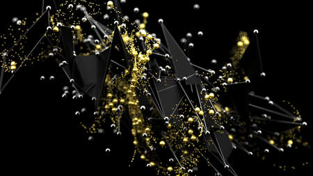 Beautiful abstract fractal background. 3d rendering, 3d illustration.