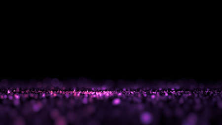 Purple particles. 3d rendering 3d illustrationの写真素材