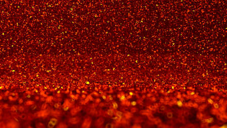 Red background with sparkles - razfokus, Bokeh, flare, particle, Goldberry.3d rendering 3d illustrationの写真素材