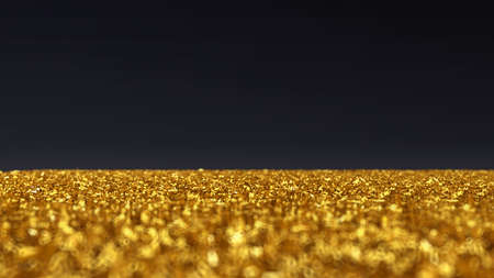Stylish black background with sparkles.  3d rendering, 3d illustration.の写真素材