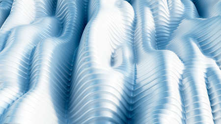 White blue background with lines. 3d rendering, 3d illustration.