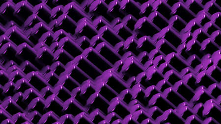 Purple hexagon background. 3d rendering, 3d illustration.の写真素材