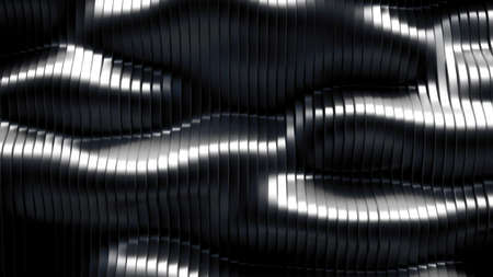 Black background with lines. 3d rendering, 3d illustration.の写真素材