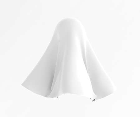 Mysterious gift under the cloth.  3d rendering, 3d illustration.の写真素材