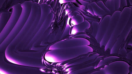 Purple metallic background. 3d rendering, 3d illustration.の写真素材