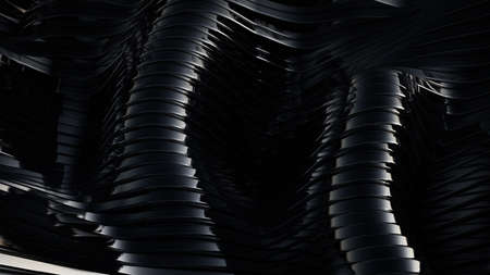 Black metallic background. 3d rendering, 3d illustration.