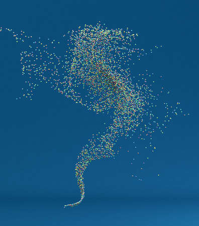 Beautiful abstract fractal background. 3d rendering, 3d illustration.