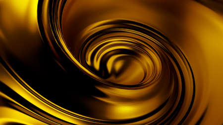 Luxury beautiful splash of gold flow. 3d rendering, 3d illustration.の写真素材