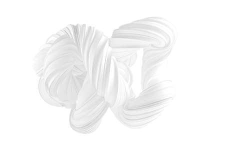Abstract form on a white background. 3d rendering, 3d illustration.