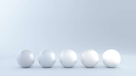 Abstract background with round forms. 3d rendering, 3d illustration.の写真素材