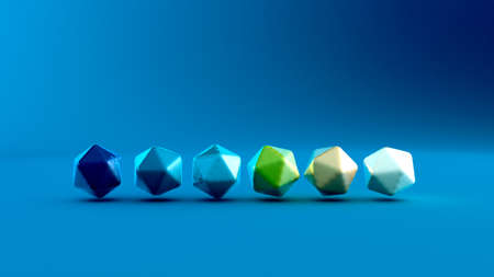 Abstract background with round forms. 3d rendering, 3d illustration.の写真素材