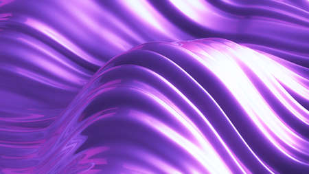 Luxurious purple background with flying fabric. 3d rendering, 3d illustration.