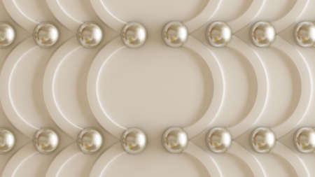 Silver architectural, interior pattern, white wall texture. 3d rendering, 3d illustration.