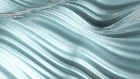 Beautiful gray green background with fabric. 3d rendering, 3d illustration.の写真素材