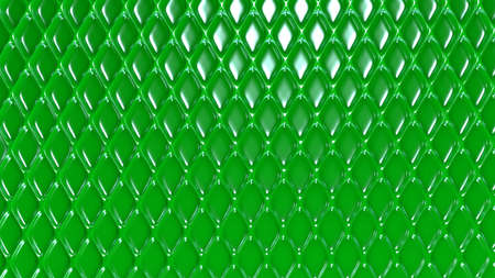 Green geometric background with relief. 3d rendering, 3d illustration.の写真素材