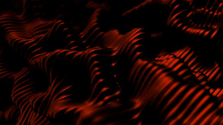 Red background with lines. 3d rendering, 3d illustration.の写真素材