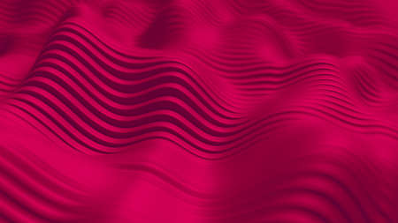 Pink background with lines. 3d rendering, 3d illustration.